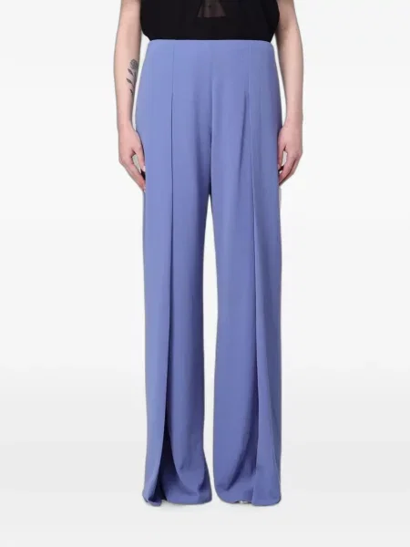 Pantaloni palazzo Emporio Armani albastru