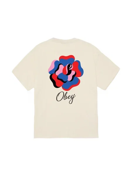 Póló OBEY Paper Rose Cream XL rózsaszín