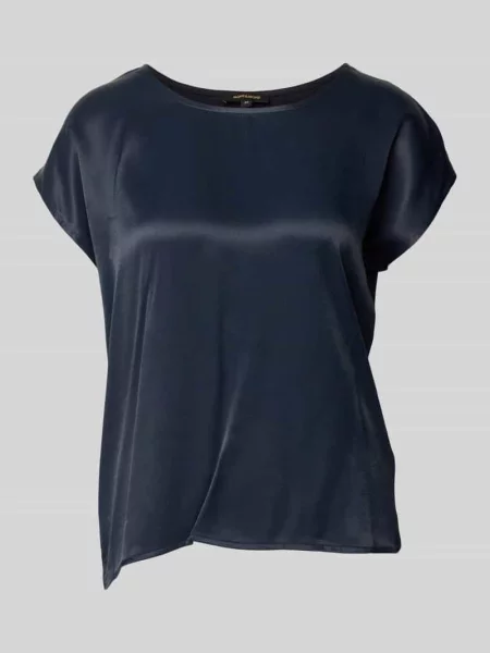 T-shirt z dekoltem w łódkę More & More granatowa