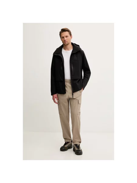 Spodnie cargo Emporio Armani Ea7 brązowe