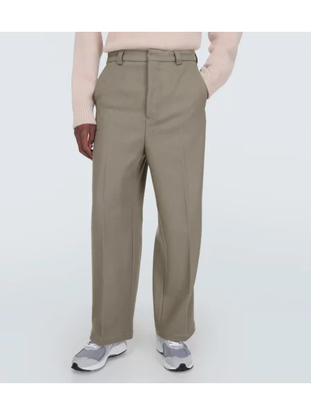 Pantaloni Ami Paris tricotate gri