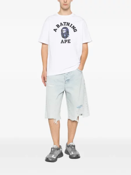 Μπλούζα A Bathing Ape® με σχέδιο παραλλαγής λευκό