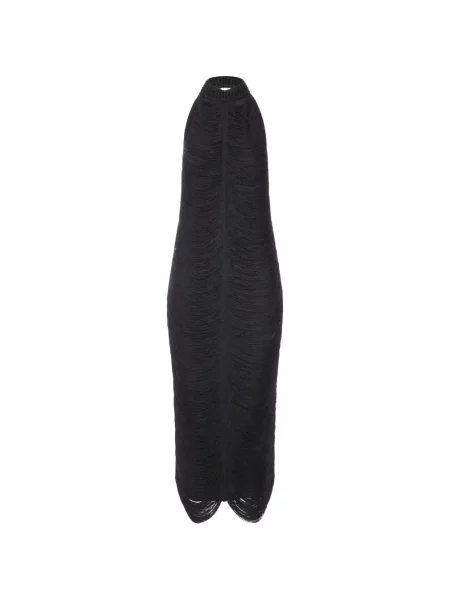 Rochie midi Bless cu franjuri negru