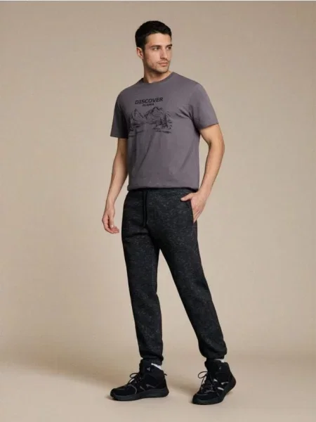 Sinsay Tepláky regular jogger šedá