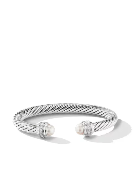Сутиен David Yurman с перли сребристо