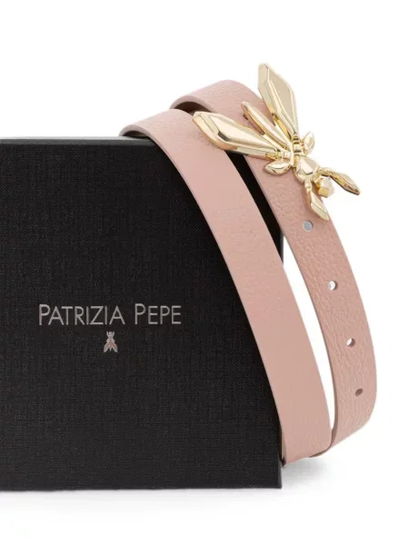 Cu centură curea Patrizia Pepe din piele roz