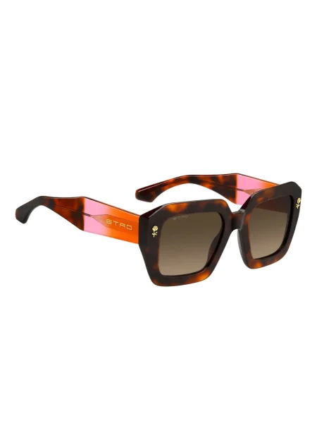 Ochelari de soare Etro cu imprimeu geometric maro
