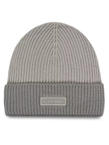 Volnena kapa Calvin Klein siva