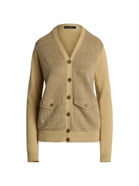 Cardigan Lauren Ralph Lauren cu model herringbone