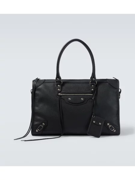 Geantă Balenciaga din piele business negru