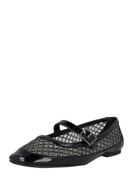 STEVE MADDEN Odprte balerinke Well-Done' črna