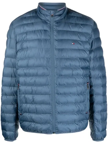 Geacă cu puf Tommy Hilfiger albastru