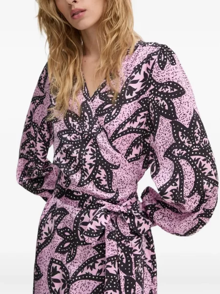 Rochie midi Bruuns Bazaar până la genunchi de costum roz