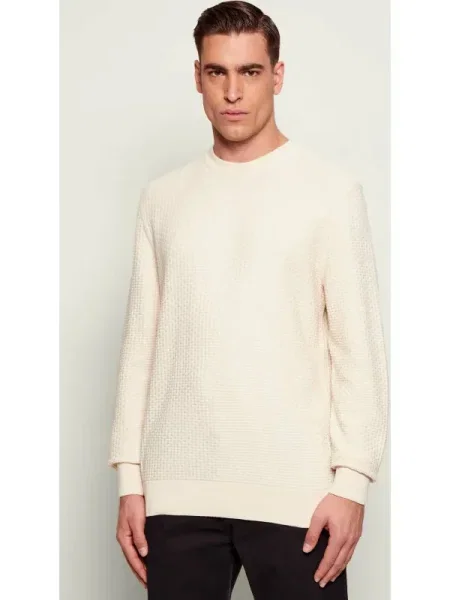 BOSS BLACK Pulover H-Imberto negru