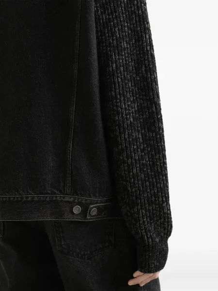 Geacă de blugi Dolce & Gabbana tricotate negru