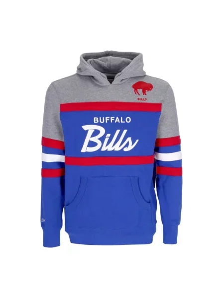 Bluza z kapturem Mitchell & Ness z kapturem niebieska