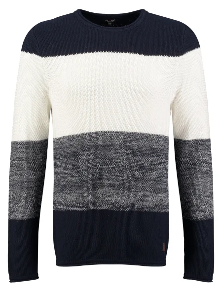 Key Largo Pulover Jogi bleumarin / albastru amestec alb