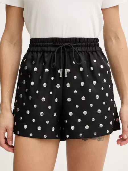 Silvian Heach pantaloni scurți VARVARA negru