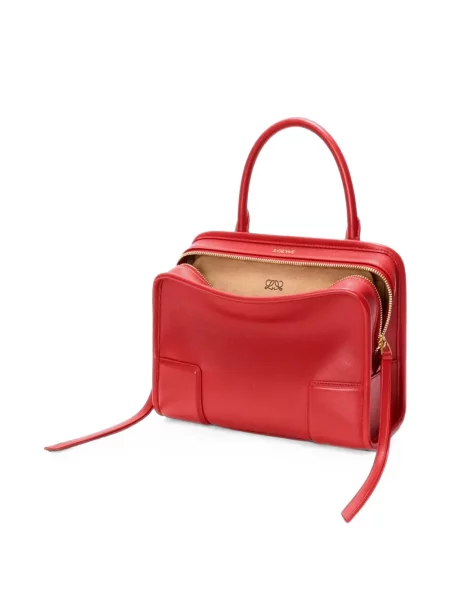 Geantă shopper Loewe din piele roșu