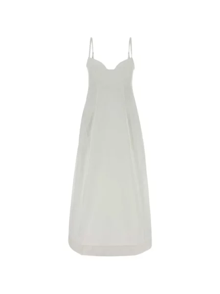 Odgovarati midi haljina Co puplin bijela