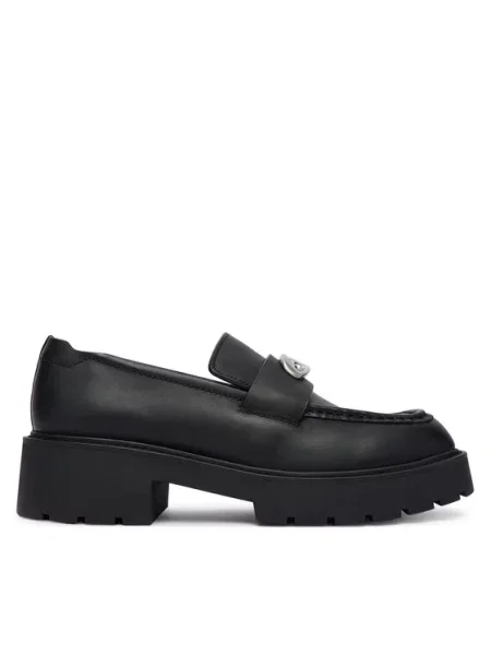 Čevlji brez vezalk Calvin Klein Chunky Loafer Lth Hw črna