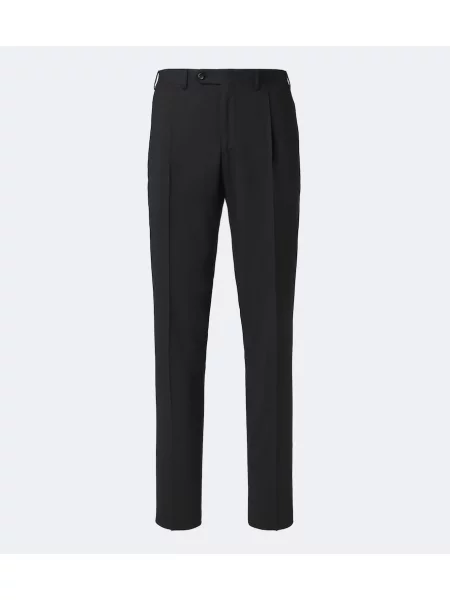 Pantaloni Canali de lână negru