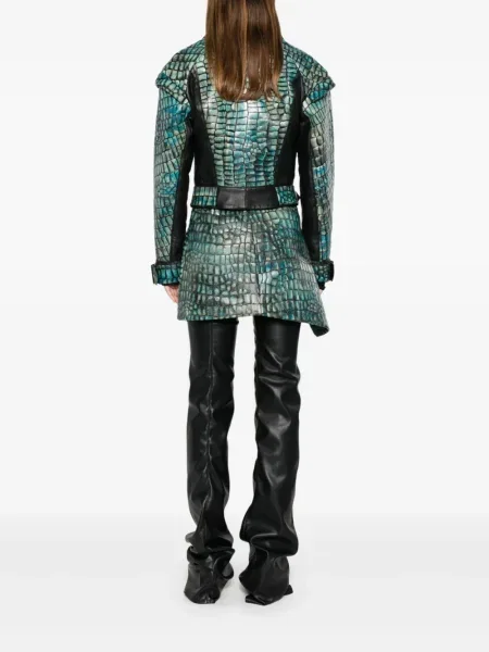 Geanta de piele Mitiliane Couture verde