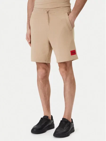 HUGO Pantaloni scurți sport bej