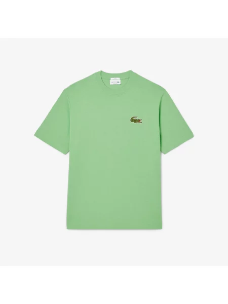 Lacoste T-Shirt O Kroju Oversize zielona