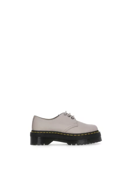 Półbuty Dr. Martens skórzane szare