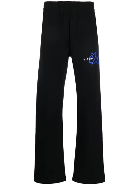 Pantaloni Misbhv cu imagine negru