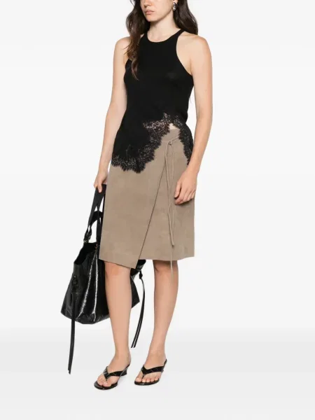 Top Dorothee Schumacher din dantelă negru