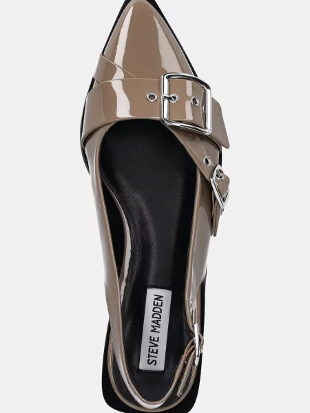 Балетки Steve Madden с открытой пяткой коричневые