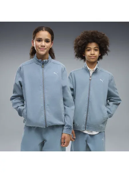 PUMA Młodzieżowa kurtka o luźnym kroju T7 Washed Twill Odzież niebieski