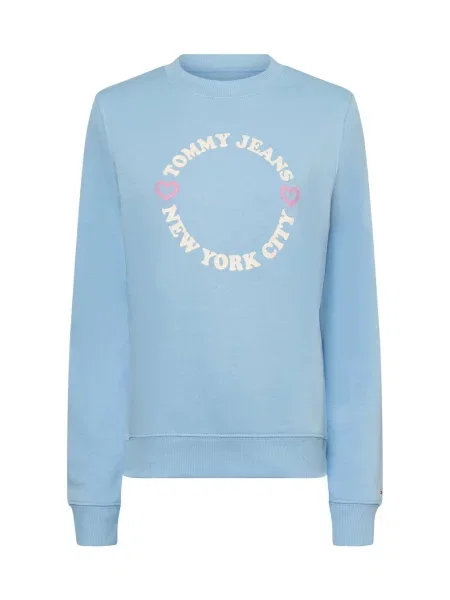 Tommy Jeans bluza z nadrukiem niebieski