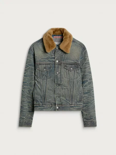 Kurtka jeansowa Acne Studios niebieska