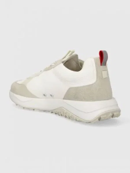 HUGO Sneakers Kane_Runn_cdcv cu adaos de piele alb