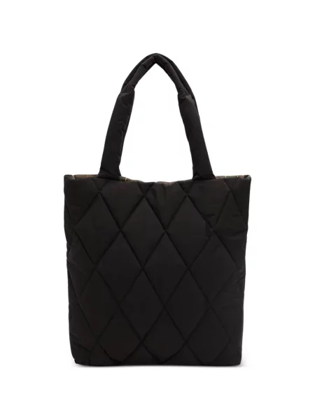 Matlasat geantă shopper Barbour negru