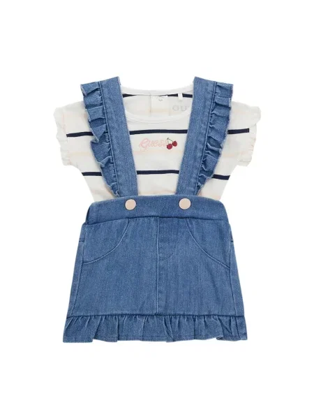 Denim ruha Guess bézs