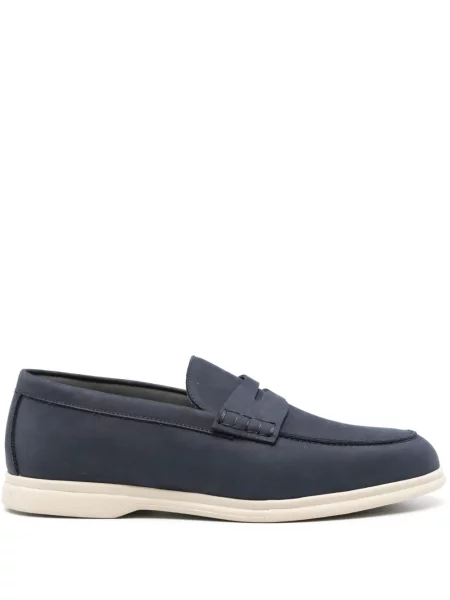 Pantofi loafer Corneliani din piele albastru