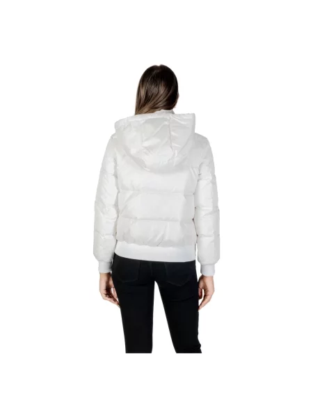 Kurtka puchowa Armani Exchange z kapturem biała