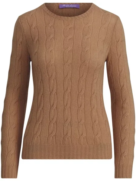 Pulover Ralph Lauren Collection din cașmir maro