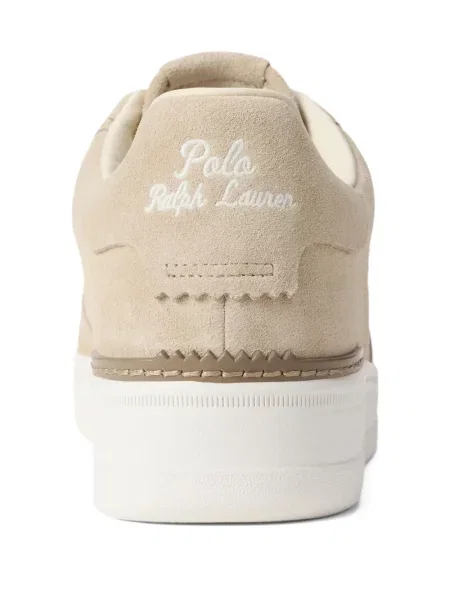 Briaunotas pusiau užtrauktukas zomšinės bokseriai Polo Ralph Lauren balta
