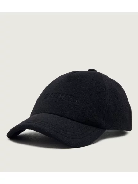 Balmain De lână șapcă baseball negru