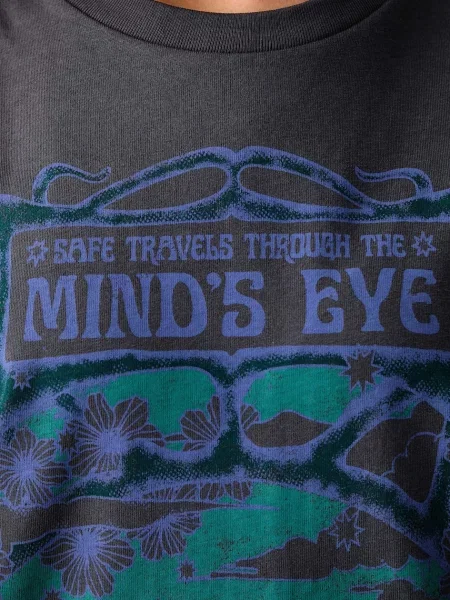 Vans тениска дамска от Minds Eye Oversized сиво
