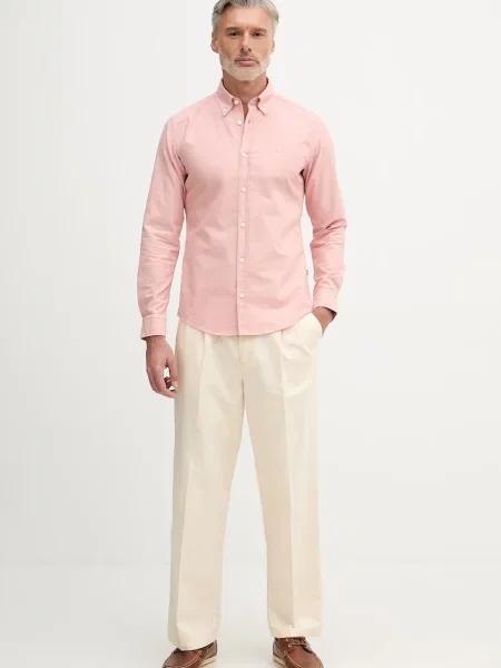 BOSS oxford srajca ROAN roza