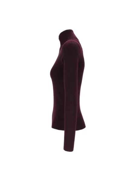 Sweter Mc2 Saint Barth wełniany w paski fioletowy
