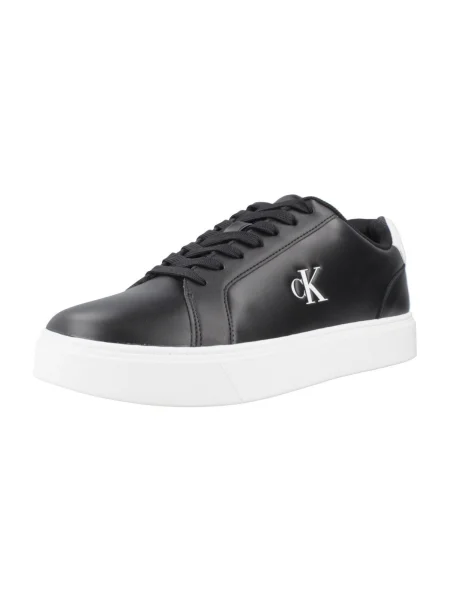 Teniși Calvin Klein din piele clasici negru