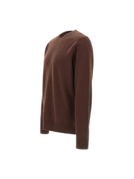 Sweter Mc2 Saint Barth wełniany brązowy