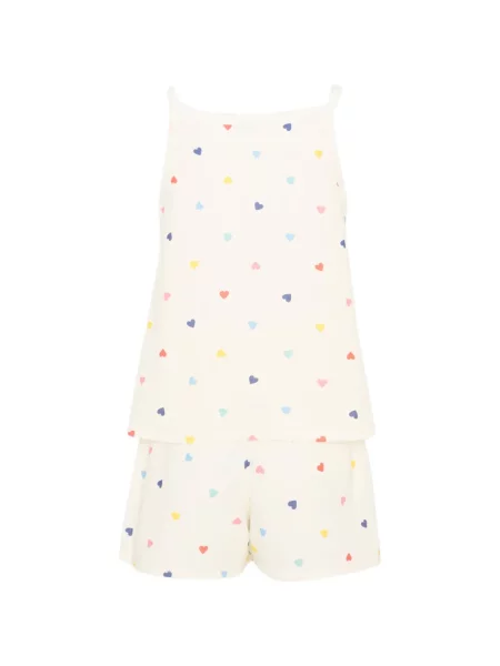 Piżama dziecięca Petit Bateau biała